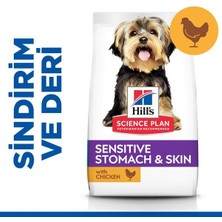 Indispensablely Hills Small Miniature Sensitive Stomach Skin Hassas Köpek Maması 1.5 kg