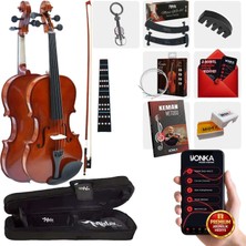 Midex CVL-742-TYS Profesyonel 1/2 Çocuk Kemanı Seti 8-10 Yaş (Yastık Tel Çanta Yay Susturucu Reçine)