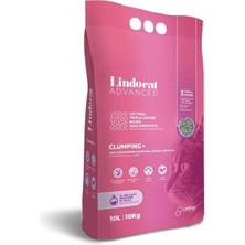 Indispensablely Lindocat Advanced Bebek Pudralı Ekstra Güçlü Topaklanan Gri Kedi Kumu 1 Adet 10 Lt