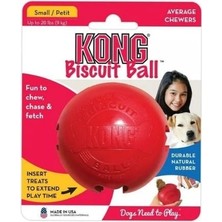Indispensablely Kong Biscuit Ball Top Köpek Oyuncağı Small Kırmızı 5.5 cm