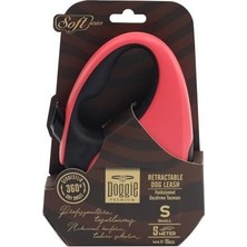 Indispensablely Doggie Otomatik Köpek Uzatma Tasması Small Pembe 15 kg 5 mt
