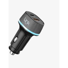 Azrlya C433 Safe Dual Pd Qc 55W Süper Hızlı Araç Şarj Başlığı