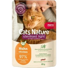 Indispensablely Mera Cats Nature Sterilised Tavuklu Pouch Kısırlaştırılmış Konserve Kedi Maması 85 gr 1 Adet