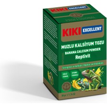 Indispensablely Kiki Excellent Muzlu Kalsiyum Reptivit Sürüngenler ve Amfibiler Için Toz Mineral 50 gr