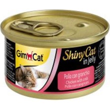 Indispensablely Gimcat Shinycat Tavuklu Yengeçli Konserve Kedi Maması 1 Adet 70 gr