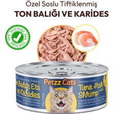 Indispensablely Petzzcats Ton Balığı Karides Konserve Kedi Maması 1 Adet 70 gr