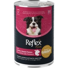 Indispensablely Sos Içinde Kuzu Etli ve Tatlı Patatesli Yetişkin Konserve Köpek Maması 1 Adet 400 gr