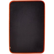 Indispensablely Cattie Altıgen Model Kum Toplayıcı Fonksiyonel Kedi Paspası Medium Turuncu 37X50 cm