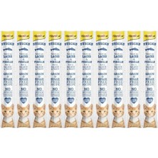 Indispensablely Gimcat Sticks Somonlu ve Alabalıklı Çubuk Kedi Ödül Maması 1 Adet 50 gr