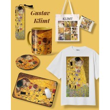 Masiem Gustav Klimt 7'li Hediye Seti Tişört, Kupa, Mousepad