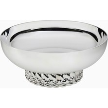 Christofle Babylone Büyük Gümüş Kaplama Dekoratif Kase