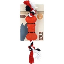 Indispensablely Beeztees Sumo Mini Dentel Kemik Ipli Kauçuk Köpek Oyuncağı Kırmızı 5 cm