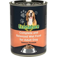Indispensablely Econature Somonlu Yetişkin Köpek Konservesi 1 Adet 400 gr