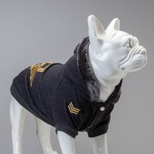 Indispensablely Lindo Dogs Army General Sweatshirt Köpek Kıyafeti Antrasit Beden 5