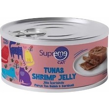 Indispensablely Supreme Cat Jöle Içerisinde Ton Balıklı ve Karidesli Yetişkin Kedi Konservesi 1 Adet 85 gr