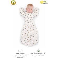 Le Touche Bebek Kundak - Eldiven Manşetli Uyku Tulumu & Kolları Yukarı Kundak (0-3 Ay, 3-6 Ay, 6-9 Ay)