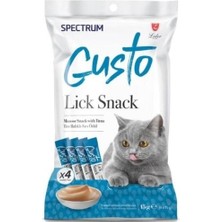 Indispensablely Spectrum Lick Snack Ton Balıklı Sıvı Kedi Ödül Maması 1 Adet 4X15 gr