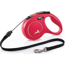 Indispensablely Flexi New Ip Otomatik Köpek Gezdirme Tasması Medium Kırmızı 5 mt