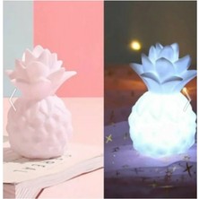 Marsilyan Beyaz Ananas Gece Lambası LED Işıklı Silikon Lamba