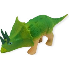 Azrlya Fidget Oyuncak - Streç Dinazor Figürü 18 cm - Triceraptors (Lisinya)