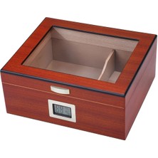 Falconetti Açık Kahverengi Camlı Humidor Puro Kutusu RD47