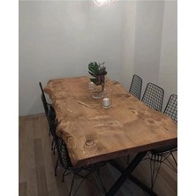 BRK Design Brk Desıgn Boyalı Dalgalı Lüx Kütük Masa