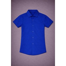 Dıgıl Kids Klasik Kısa Kol Dakron Kumaş Gömlek