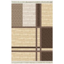 Kilim Home Cotton Kilim 44 Jut Efekli Natural Modern Dekoratif Yıkanabilen Dokuma Kilim