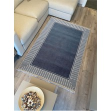 Kilim Home Cotton Kilim 11 Laciver Tonunda Geometrik Desenli Dekoratif Yıkanabilen Dokuma Taban Kilim
