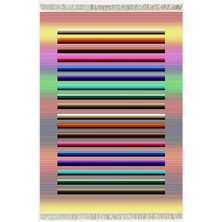 Kilim Home Cotton Kilim 55 Multy Geleneksel Motifler Modern Dekoratif Saçaklı Yıkanabilen Dokuma Kilim