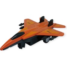 Azrlya Çek Bırak Metal Mini Savaş Uçağı 10 cm - Kırmızı (Lisinya)