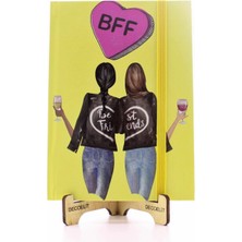 Marsilyan Lastikli Noktalı Sert Kapak Best Friend Defter