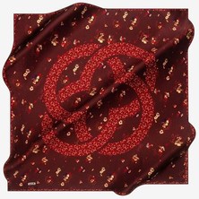 Aker Bordo Tivil Ipek Eşarp Karışık Desen Ist 7568701 - 341
