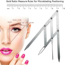Azrlya Microblading Simetrik ve Estetik Kaş Ölçüm Cetveli, Kalıcı Makyaj Altın Oran Pergeli 275 ( Lisinya )