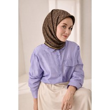 Silk Home Tivil Saf Ipek 52218 - 52445 Füme Çizgi Desen