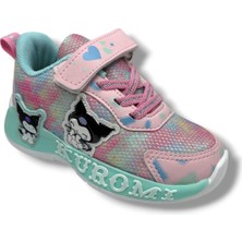 Cakgo Kuromi 724-26 Anorak Parlak Deri Anatomik Kız Çocuk Sneaker Pembe Yeşil 26-32