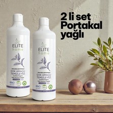 The Elite Home Organik ve Vegan Sertifikalı Çok Amaçlı Konsantre Genel Temizleyici - Portakal Yağlı 750 ml*2 adet