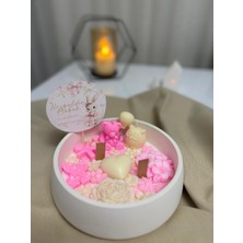 Serenity Sanat Dekoratif ve Hediyelik Yenidoğan Hoşgeldin Kase Konsept Mum %100 Soyawax