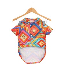 Patilemece Etnik Desenli Köpek Gömleği