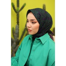 Lêvi D'or Silk Home Soft Eşarp 52793 Mor Karışık Desen 