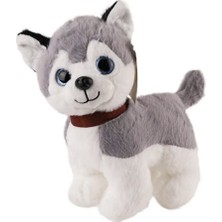 Azrlya Sesli Peluş Köpek - 2309033 - Gri (Lisinya)