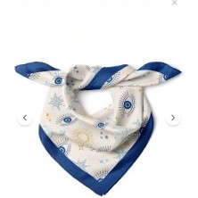 Nehir Eşarp Göz Desenli Bandana