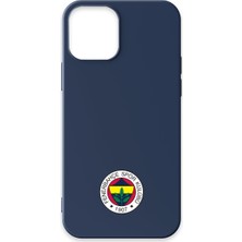 iPhone 12 Uyumlu Fenerbahçe Arma Lacivert Silikon Lisanslı Telefon Kılıfı