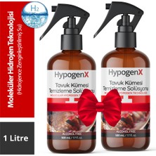 Hypogenx Tavuk Kümesi Temizleme Solüsyonu - 1 Litre Sprey Başlıklı (Hipokloröz Asit Bazlı,alkolsüz)