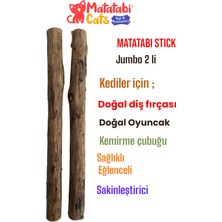 Matatabi Stıck Jumbo Doğal Matatabili Kedi Çiğneme Çubuğu 2'li