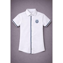 Dıgıl Kids Kısa Kol Çizgili Dakron Kumaş Gömlek