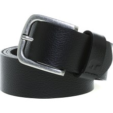 Bad Bear Point Belt Siyah Deri Erkek Kemer