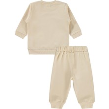 Civil Baby Bereli Ayıcık Baskılı 6-18 Ay Takım - Bej 12-18 Ay