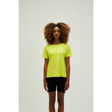 Bad Bear Nidra T-Shirt Sülfür Yeşil Basic Kadın Tişört
