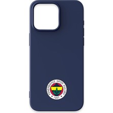 iPhone 15 Pro Max Uyumlu Fenerbahçe Arma Lacivert Silikon Lisanslı Telefon Kılıfı